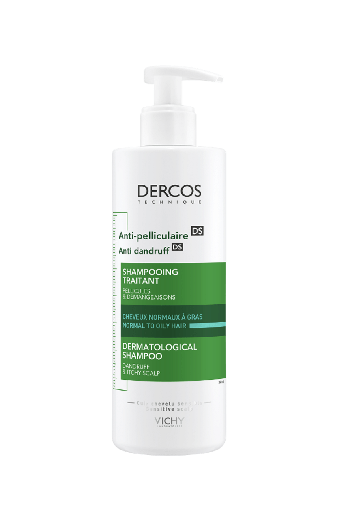 Dercos Anti-Dandruff Normal ve Yağlı Saçlar İçin Kepeğe Karşı Etkili Bakım Şampuanı 390 ml