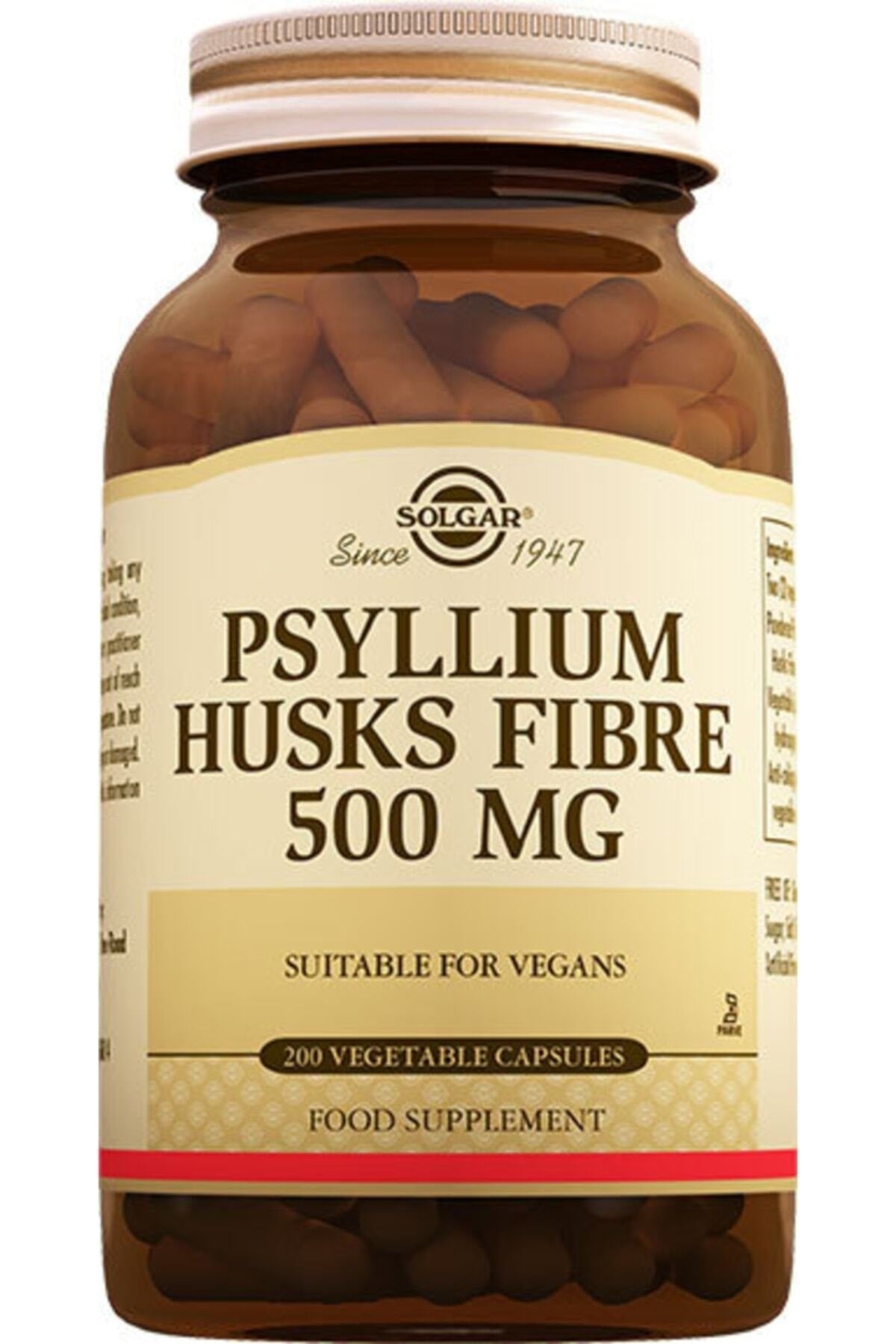 Psyllium Husks Fibre 200 Kapsül Pisilyum Pisilium