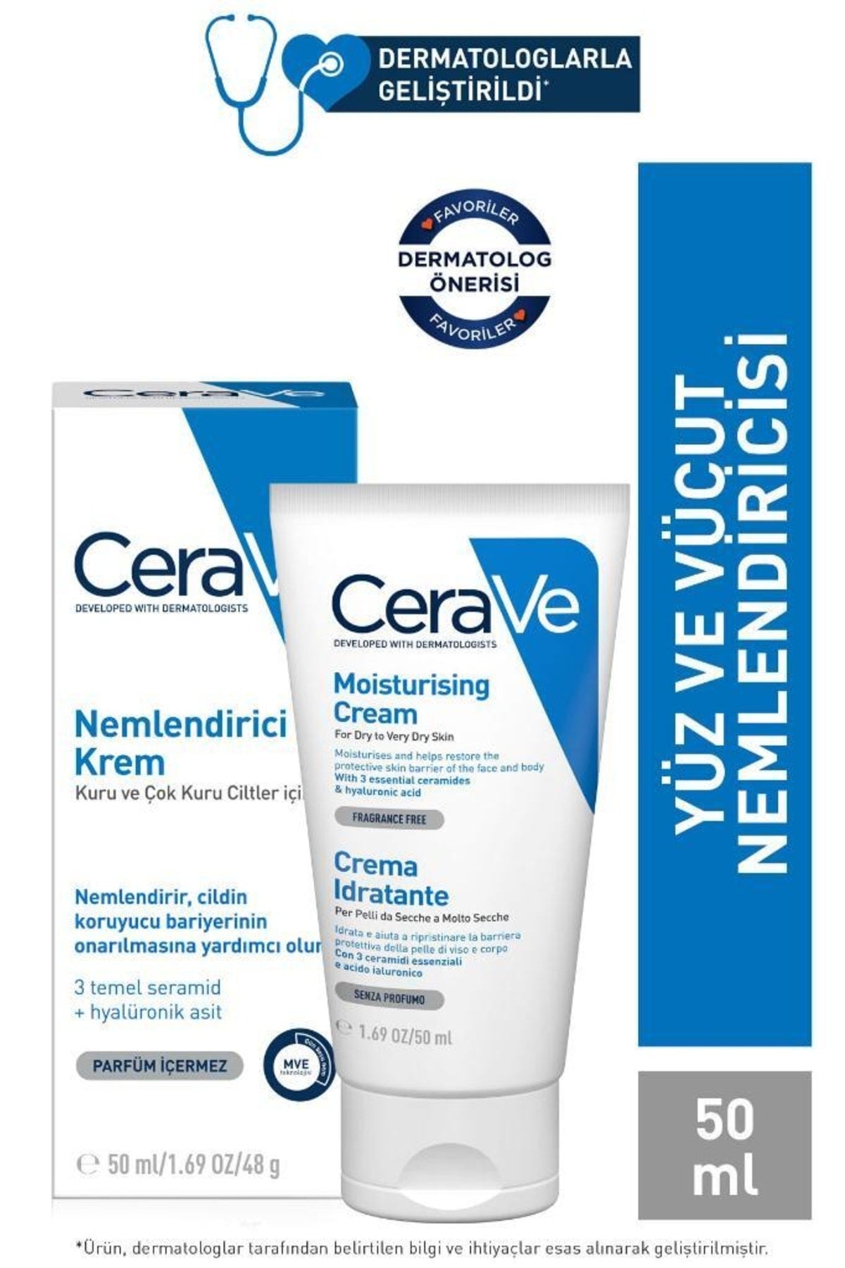 Nemlendırıcı Cream Çok Kuru Cilt 50 Ml