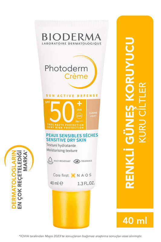 Photoderm Creme Kuru Cilt Için Spf 50 Light Renkli Güneş Kremi 40 ml